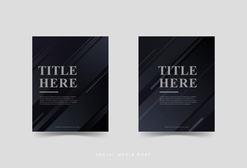 social media post template,dark gradation,abstract,elegant 
