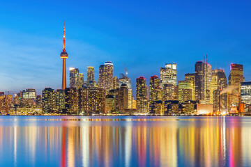 Obraz premium Downtown Toronto city skyline, cityscape of Canada
