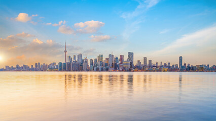 Downtown Toronto city skyline, cityscape of Canada