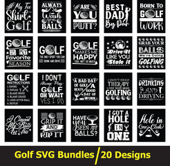 Golf SVG Bundles Design 