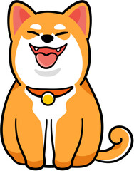 smiling chiba dog
