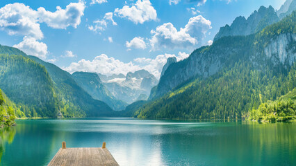 Fototapeta premium A view of beautiful Austrian scenery.