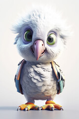 A Super Cute Fantasy Sports Parrot Character Generative Ai Digital Illustration Part#10423