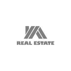 Real estate icon logo  isolated on transparent background