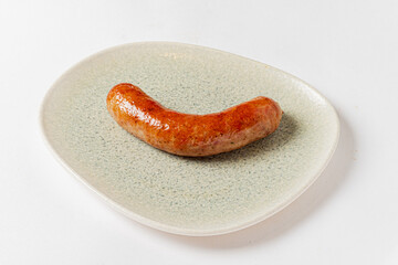 grilled sausage on the plate