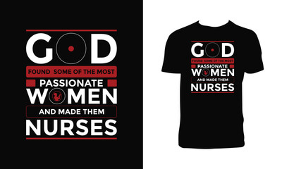Nurse Calligraphy T Shirt Design. 