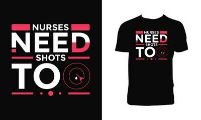 Nurse Calligraphy T Shirt Design. 