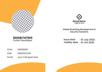 Id card design, visiting card design, id card template design