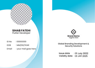 Id card design, visiting card design, id card template design