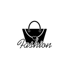 Fashion bag icon isolated on transparent background