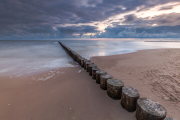 Fototapeta premium Beautiful view of Polish Baltic Sea at Niechorze.