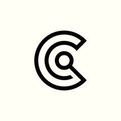 C search and target logo symbol