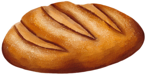 Bread watercolor png
