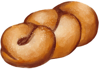 Bread watercolor png