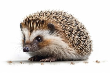Fototapeta premium hedgehog on white background