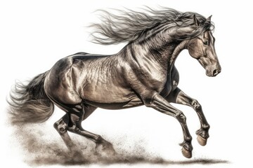 Obraz na płótnie Canvas horse isolated on white