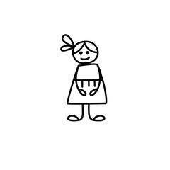 hand drawn kid character