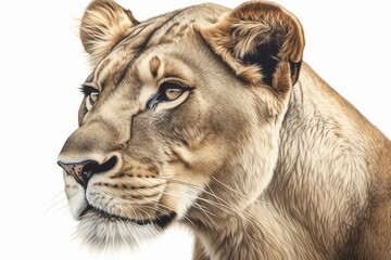 portrait of a lion