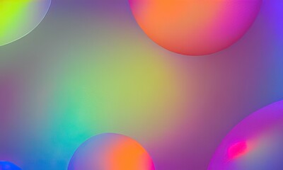 A bright and colorful gradient horizontal backdrop in shades of royal blue, medium teal, and pastel orange. Generative Ai.