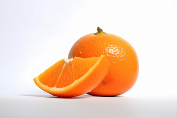 orange on white background Ai generative art