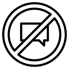 no communication line 