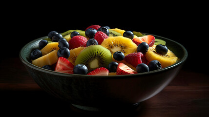 Fruit salad in a bowl. Fruit Salad Paradise A Taste of the Tropics