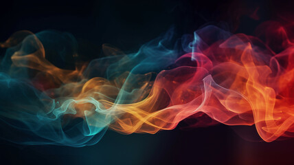 abstract wallpaper vibrant flames and smoke