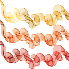 Abstract vector colorful background. Design element - wave of orange. eps 10