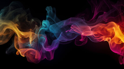 abstract wallpaper vibrant flames and smoke