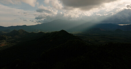 Fototapeta premium clouds over the mountains