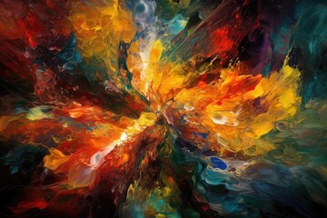 Naklejka na ściany i meble Manifesting Mindscapes: When Emotions and Colors Collide 3