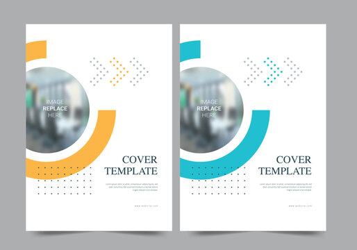 Brochure or template, annual report cover design background