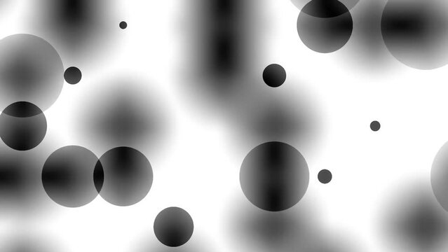 Multi kaleidoscope with 201 black and white frames of circular shapes