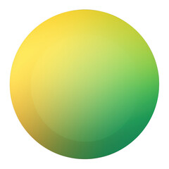 Green and yellow button isolated on white background. Vector illustration.Circle button with green and yellow gradients.Generative Ai