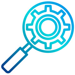 Seo gradient line icon