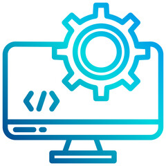 Website gradient line icon