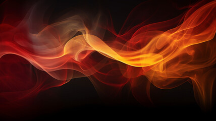 Wallpaper fire lames smoke vibrant modern © Martin