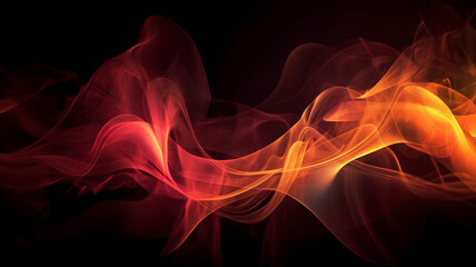 Wallpaper fire lames smoke vibrant modern