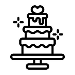 wedding cake icon