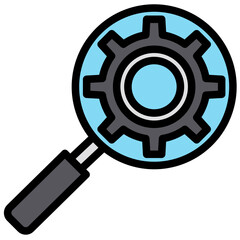 Seo filled outline icon