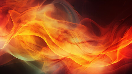 Wallpaper fire lames smoke vibrant modern