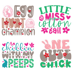 Boho Retro Style Happy Easter's Day SVG And T-shirt Design Bundle, Christain Jesus SVG Quotes Design t shirt Bundle, Easter Vector EPS Editable Files, can you download this Design Bundle