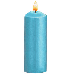 watercolor hand drawn candles