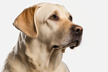 Capturing the Charm of a Loyal and Affectionate Labrador Retriever on a Dark Background