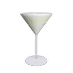 White lady cocktail isolated on white. 3d rendering