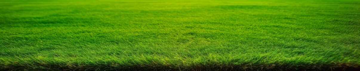 Neatly Trimmed Green Grass Background for Landscaping or Golf Course Design. Generative AI.