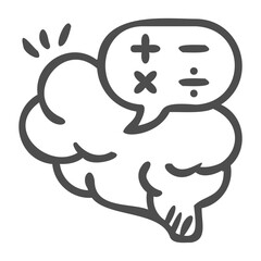 Obraz premium calculation handdrawn icon