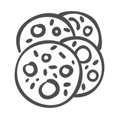 cookies handdrawn icon