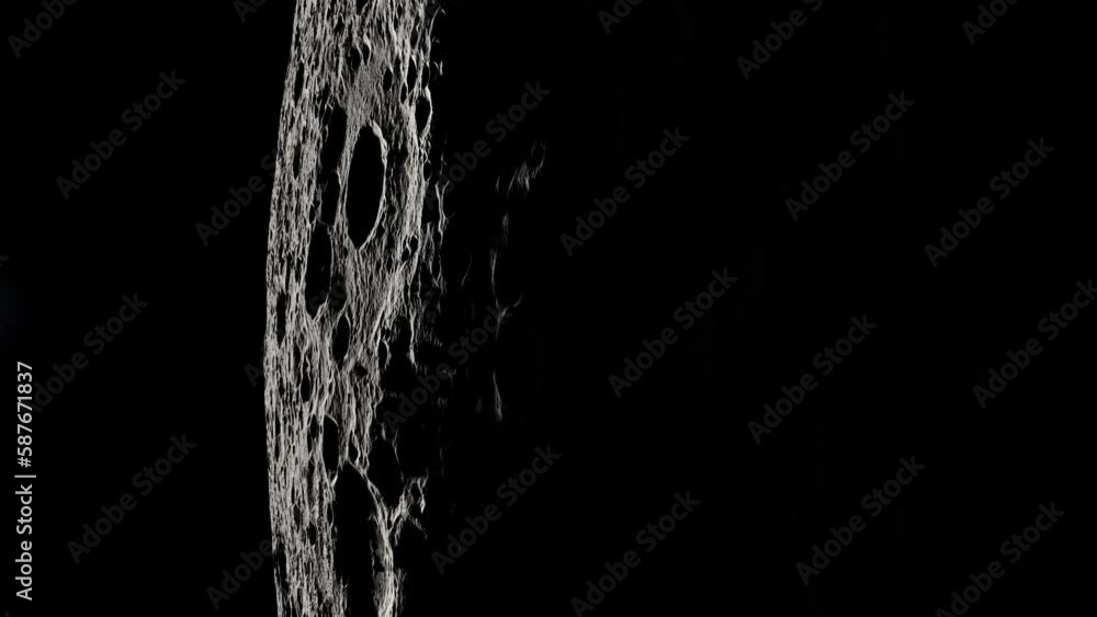 Wall mural camera flies over craters of the moon. elements of this image furnished by nasa