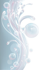 Water Splash Soap Border Frame Bubble Background